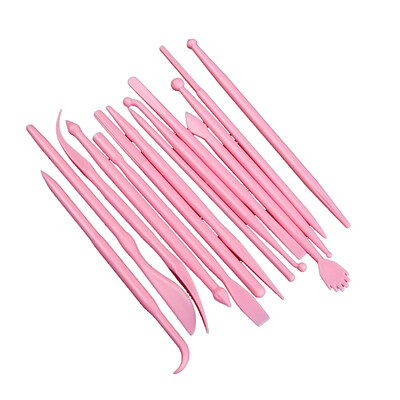 

14pcs Lightweight Clay Soft Mud Double Heads Multi Functional Shaping Sculpture Carving Tool Set