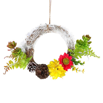 

Gobestart 20CM Christmas Wreath Christmas Home Decoration Wedding Decoration Wreath