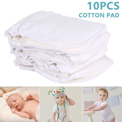 

10 Pcs five layer Reusable  Pocket Cloth Diaper Insert Super Absorption For Baby Diaper Liners