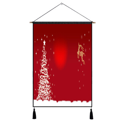 

Tailored Unframed Merry Christmas Oil Painting Print Picture Home Wall Room Wall Hanging