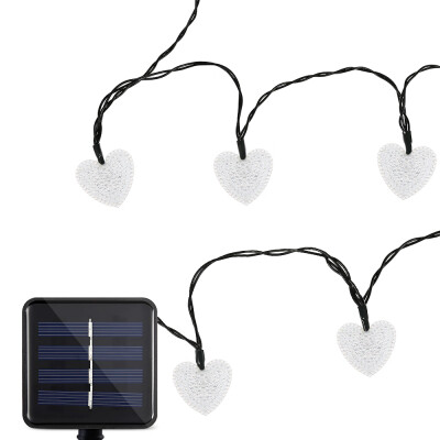 

SS - 32 Solar Powered Waterproof 20 LEDs Romantic Heart String Lamp Home Yard Christmas Decoration