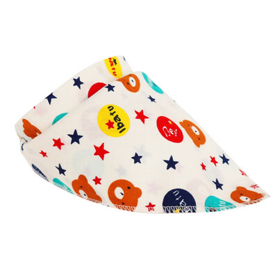 

Baby Bibs Triangle Cotton Cartoon Child Saliva Towel Bibs Cotton Newborn Slabber Absorbent Cloth Feeding Cute Print Bib