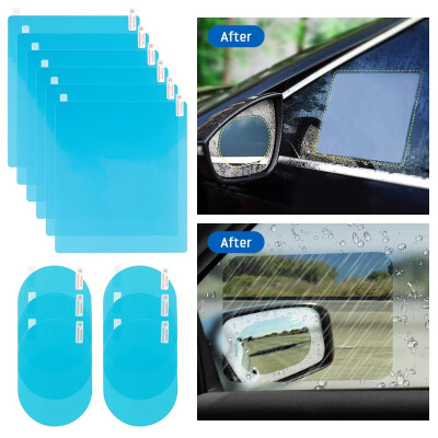 

1224 PCS Car Rearview Mirror Protective Film Anti Fog Membrane Anti-Glare Waterproof Rainproof Car Sticker Clear Film