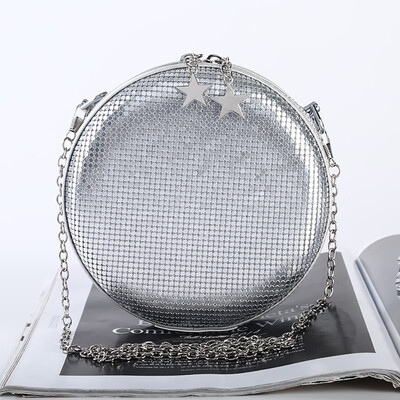 

Tailored Womens Evening Handbag Sequins Aluminum Bag Party Clutch Shoulder Cross Bag