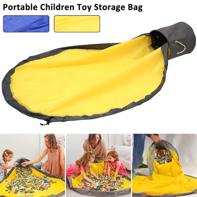 

Portable Kids Toy Storage Bag Multifunctional Bag&Play Blanket Waterproof Canvas Toy Organizer Toys Container