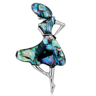 

Fashion Shell Body And Nice Dance Girl Brooch Pin Hot Sell Brooch Pins Wholesale