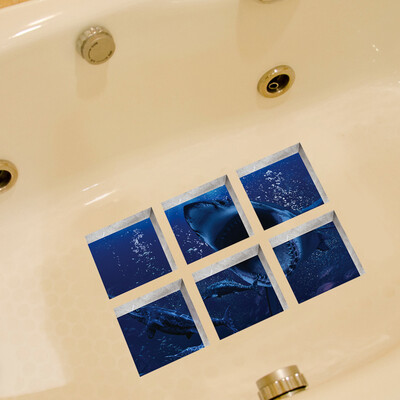 

〖Follure〗6pcsNew Bath Tub Shower Stickers PVC Decals Applique Anti Skid Mural Home Decor