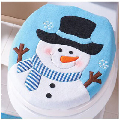 

JPGIF Christmas Decoration Christmas Snowman Lid Single Toilet Cover