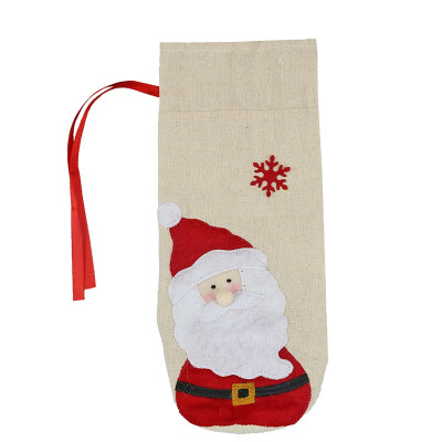 

New Christmas Supplies Red Wine Bottle Set Christmas Decorations Santa Claus Snowman Elk Wine Bottle Cover