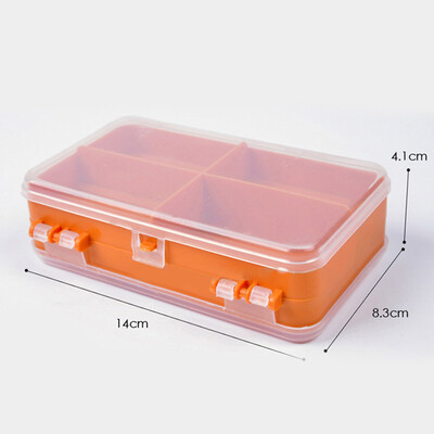 

Plastic Double-Sided Hook Gadget Box Fishing Tackle Box Storage Equipment Useful