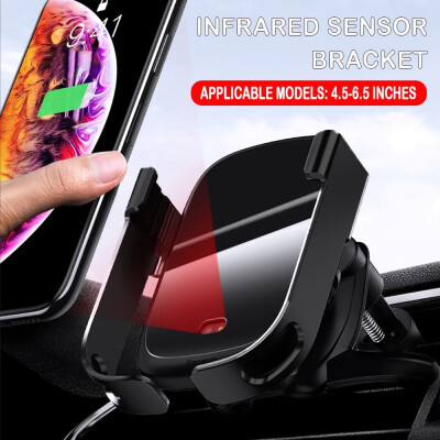 

360° Wireless Car Phone Holder Mount Holder Fast Car Intelligent Infrared Sensor Charger