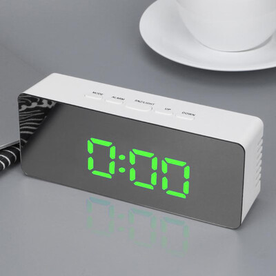 

Siaonvr Multi Functional Digital LED Mirror Clock Alarm Night Lights Thermometer