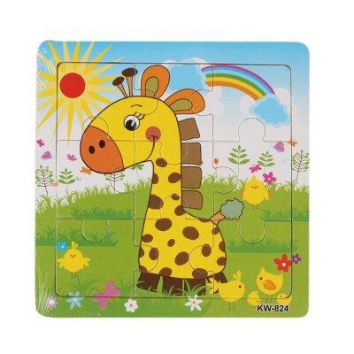 

〖Follure〗Wooden Giraffe Jigsaw Toys For Kids Education And Learning Puzzles Toys