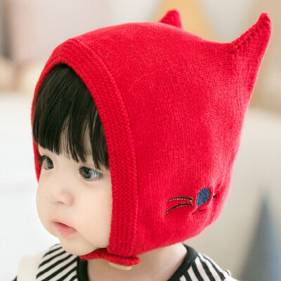 

3-24months Baby Hat Cotton Beanie Cap Toddler Infant Baby Girls Boys Knitted Hats Baby Cute Cat Hats Caps