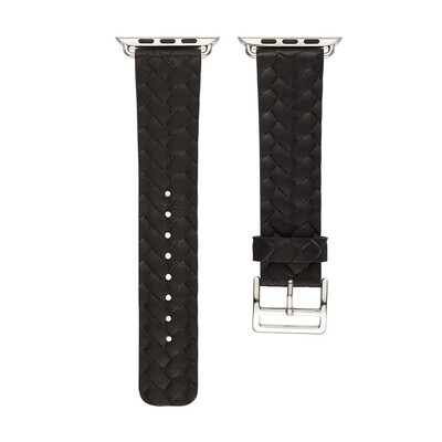 

〖Follure〗Leather Accessory Band Replacement Bracelet Watchband For Apple Watch 42mm BK
