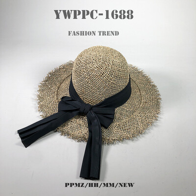 

Hat custom Korean bow hat womens summer fashion sun beach beach holiday outdoor sun hat