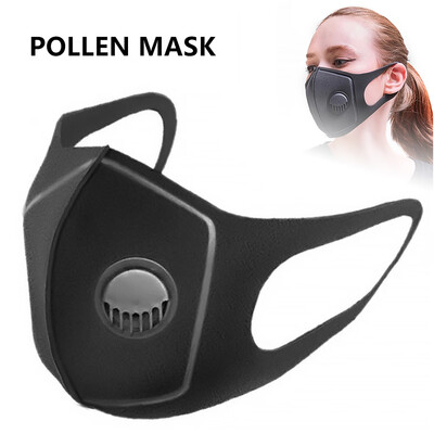 

Face Mask - Washable Reusable wBreathing Valve Cozy Nose & Mouth Protection