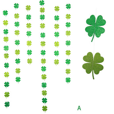 

Wedding Decoration Twinkle Glitter Paper Clover Garland Bunting Banner Hanging Decorations for Wedding