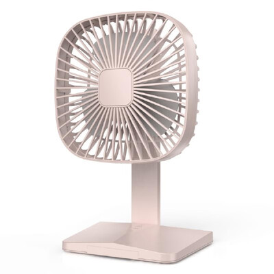 

USB Rechargeable Fan 2000mAh 3 Speeds Portable Fan Strong Airflow Silent Desktop Fan with Base