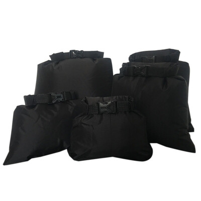 

5 pcs A Set Outdoor Swimming Waterproof Bag Camping Rafting Storage Dry Bag With Adjustable Strap Hook New