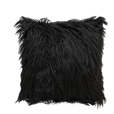 

Deluxe Home Decorative Super Soft Plush Mongolian Faux Fur Throw Pillow Cover Winter Warm Pillowcases New