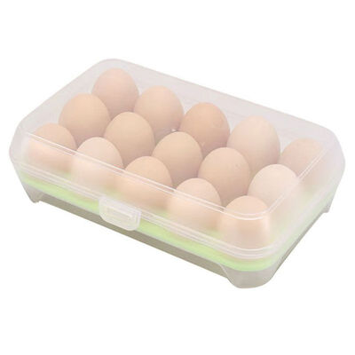 

Egg refrigerator fresh box 15 cells portable wild storage box New&High Quality