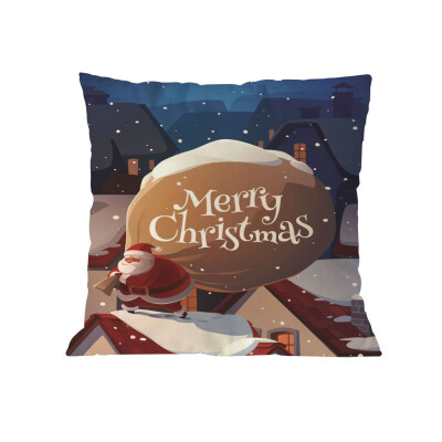 

Tailored Merry Christmas Cushion Cover Square Pillow Case Home Decor