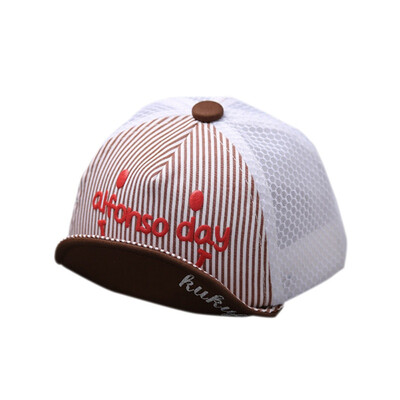 

Children Sun Hat New Summer 0-3T Baby Boys Girls Adjustable Cap Mesh Hat Newborn Infant Soft Baseball Caps