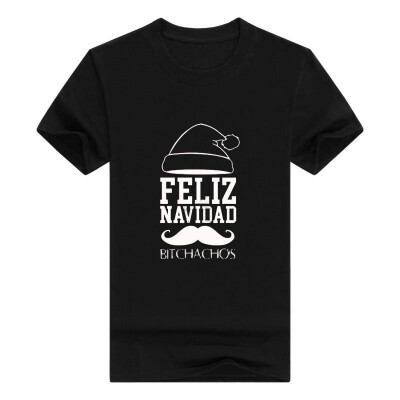 

Feliz Navidad Bitchachos Sweatshirt Off Shoulder Mens t-Shirt Broadcloth