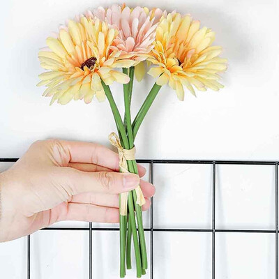 

Gobestart Artificial Silk Fake Flowers Daisy Gerbera Wedding Bouquet Party Home Decor