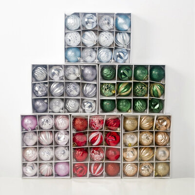 

12PCPack Multi-Colors Christmas Ball - Christmas Tree Hanging Pendant Decor