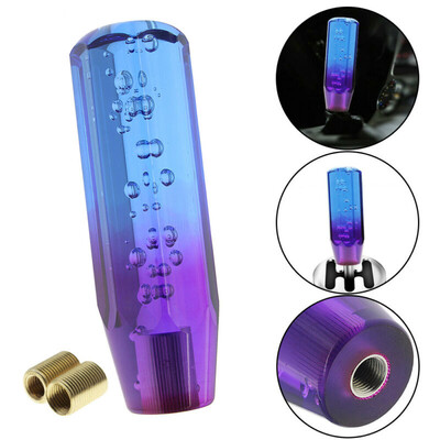 

1 Set Acrylic Car Shift Knob Stick Crystal Bubble Purple Blue Throw Gear Shifter