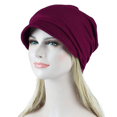 

6 Colors Women Slouchy Beanie Hat Cotton Elastic Head Scarf