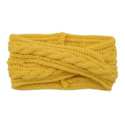 

Women Winter Warm Knitting Headbands Lady Wool Crochet Hairband Turban Head wear