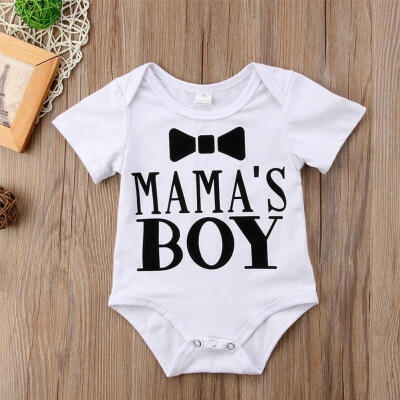 

Kids Mama&39s Boy Newborn Infant Baby Boy Cotton Romper Playsuit Jumpsuit Babygrow