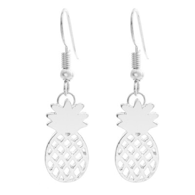 

New Cute Fruit Pineapple Earrings Alloy Hollow Pineapple Earrings Birthday Gift