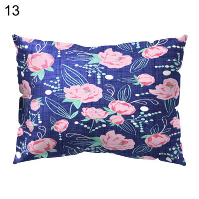 

Multicolor Peony Flower Pillow Case Cushion Cover Sofa Bed Car Cafe Decoration