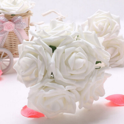 

PE 3 Colors Fake Artificial Rose Flores Bouquets Party Artificial Flowers Home Wedding Decoration New