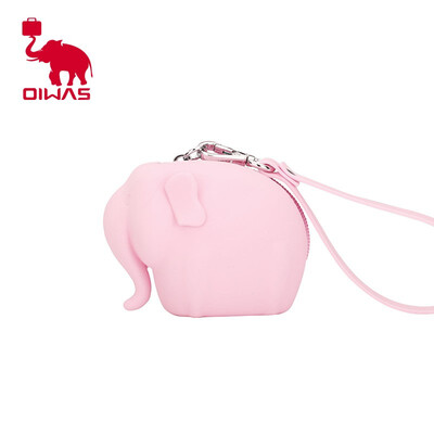 

OIWAS elephant wallet coin purse silicone OCP1717 Blue Pink Blue