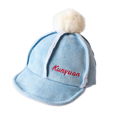 

Winter Boys Girls Caps Letter Printed Baseball Cap Children Tennis Casual Hip Hop Sun Corduroy Caps With Ball Design