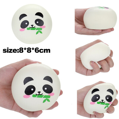 

YIWULA8cm Squishies Panda Doughnut Slow Rising Squeeze Scented Stress Reliever Toys