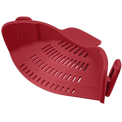 

Clip-On Strain Strainer kitchen Food Strainers Heat Resistant Silicone Colander & Drainer Pan Strainer