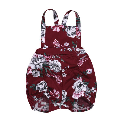 

New Toddler Infant Newborn Baby Girls Sleeveless Print Romper Outfits Playsuit Jumpsuit Floral Clothes 0-24M