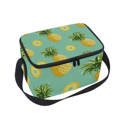 

ALAZA Lunch Box Insulated Pineapple Lunch Bag Large Cooler Tote Bagfor Men Women