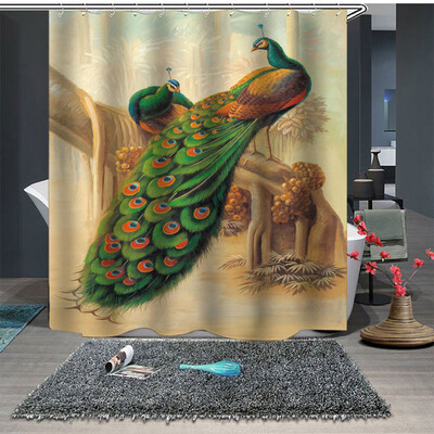 

〖Follure〗Popular Waterproof Shower Curtain With 12 Hooks Printed Bathroom 180x180cm