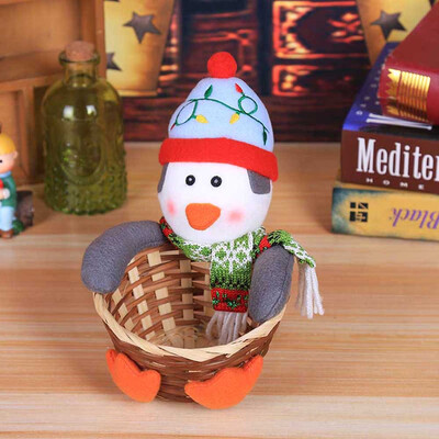 

JPGIF Merry Christmas Candy Storage Basket Decoration Santa Claus Storage Basket