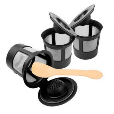 

36pcspack Refillable Reusable Coffee Capsules Pods For Nespresso Machines Spoon Coffee Filters Cup Eco-friendly Healthy