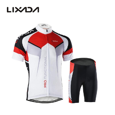 

Cycling Shorts Men Breathable Quick Dry Comfortable Short Sleeve Jersey Padded Shorts Cycling Clothing Set Riding Sportswear Sum