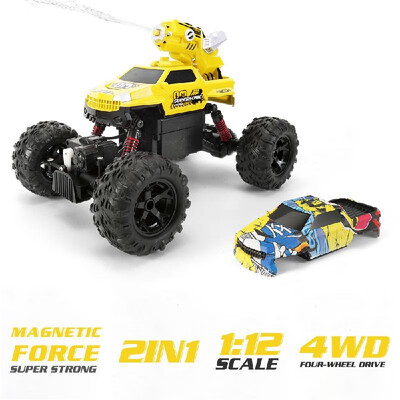 

112 RC Car 4WD Toy Cars 2 in 1 Desert Buggy Car Off Road RC Car 24GHz High Speed RC Car All Terrain Vehicles Truggy Electric Cli