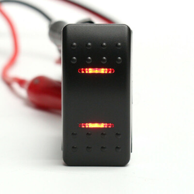 

LED Display DPDT Switch ABS Double Terminal Rocker For Car Motorcycle Off-road